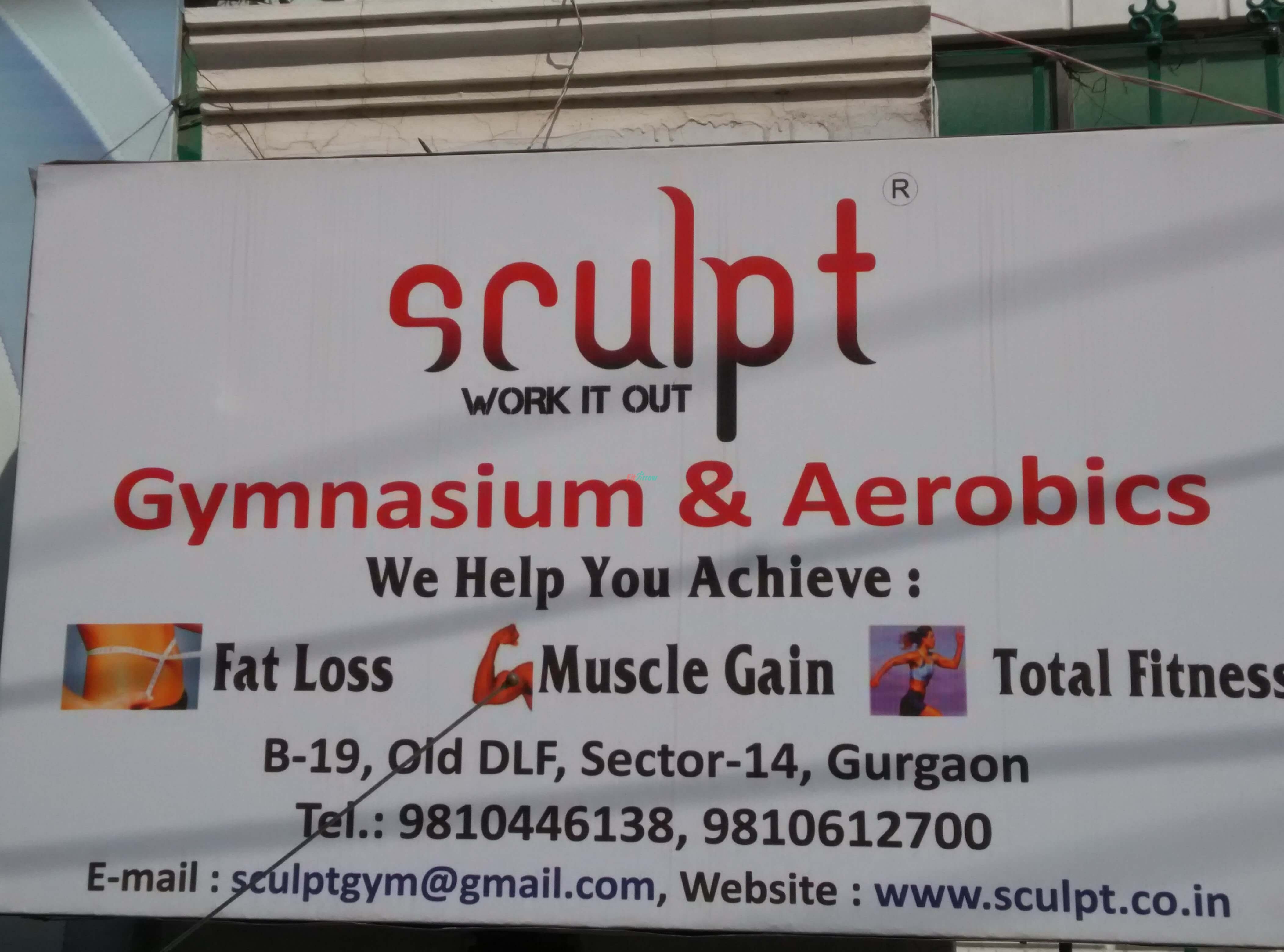 Sculpt Gym , Muscle gain Reception, Sec-14, Gurgaon- Gym, Aerobics