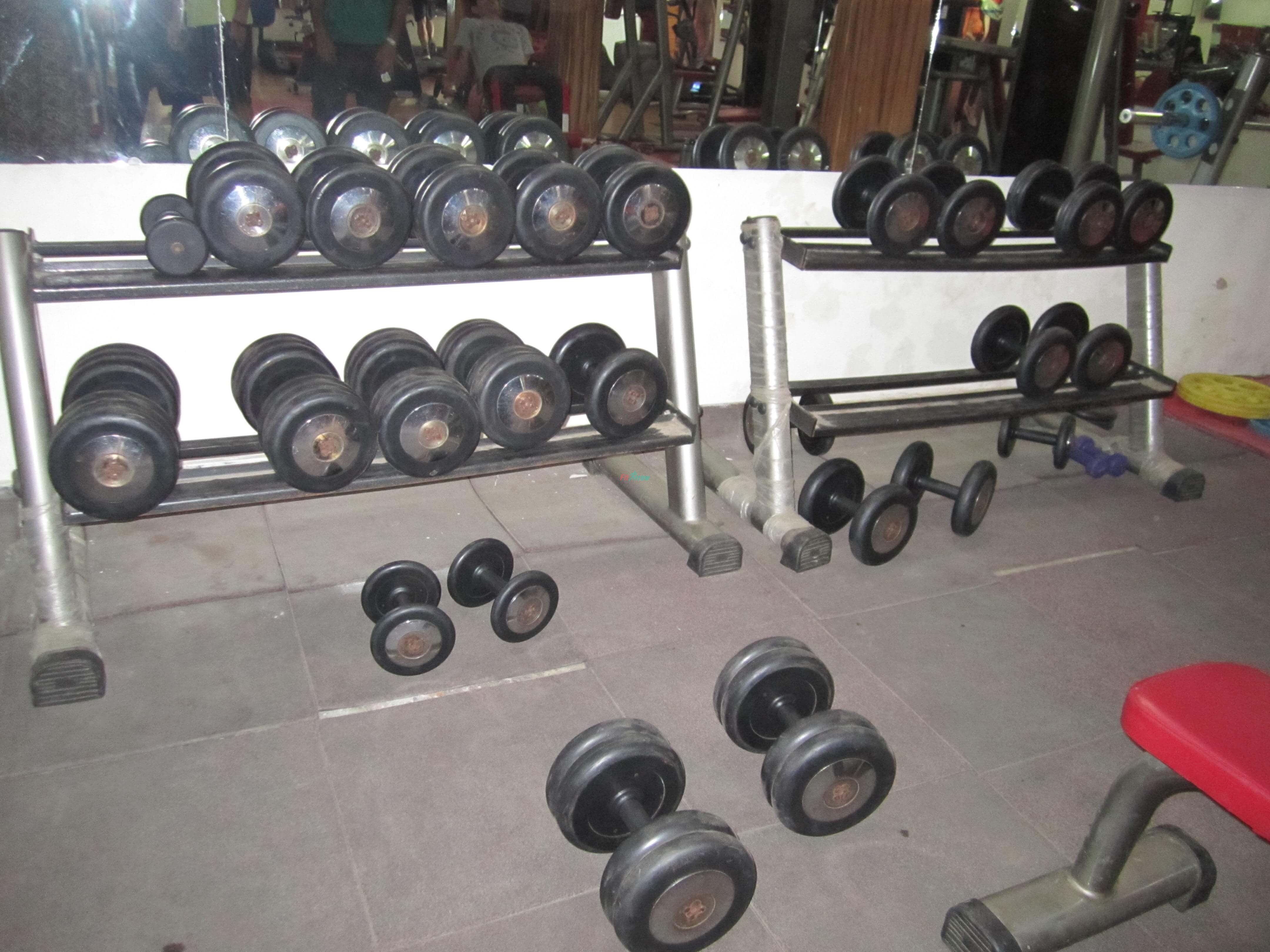 Free weight training at Body Cafe Gym near sector 45, south city 1